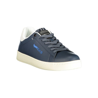 Blaue Herren-Sneaker aus Polyurethan