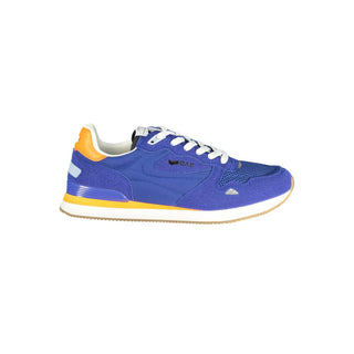 Blaue Herren-Sneaker aus Polyurethan
