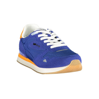 Blaue Herren-Sneaker aus Polyurethan