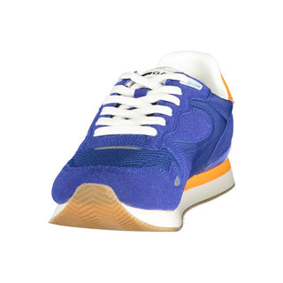 Blaue Herren-Sneaker aus Polyurethan