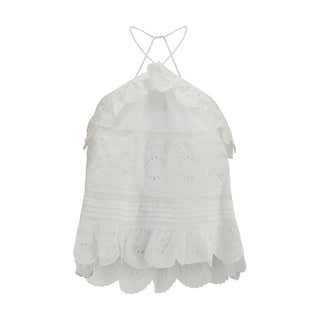 White Polyester Blouse