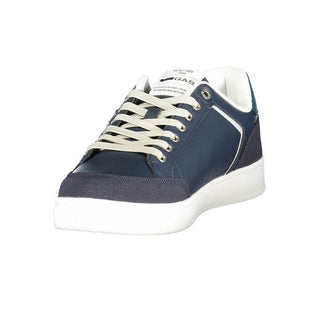 Blaue Herren-Sneaker aus Polyurethan