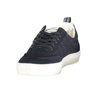 Blu Polyurethane Men Sneaker