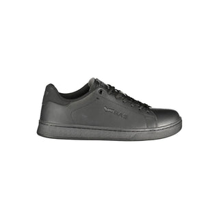 Schwarzer Polyurethan-Herren-Sneaker