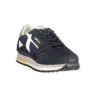 Blaue Herren-Sneaker aus Polyurethan
