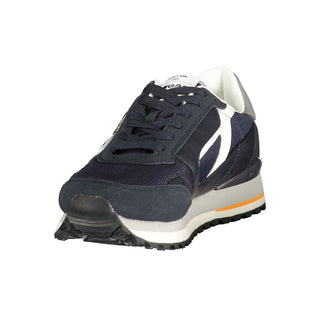 Blaue Herren-Sneaker aus Polyurethan