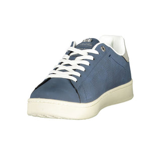 Blaue Herren-Sneaker aus Polyurethan