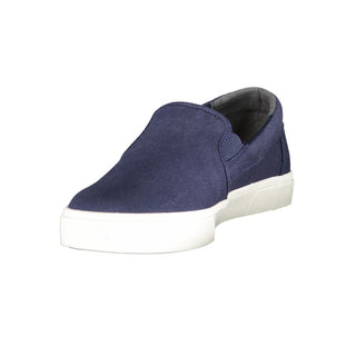 Blue Polyester Men's Sneaker