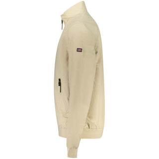 Beige Baumwoll-Herrenjacke