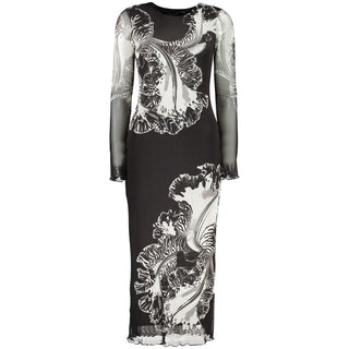 Vestido de poliéster negro para mujer