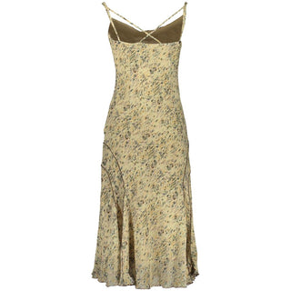 Vestido de poliéster beige para mujer