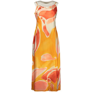 Vestido de poliéster naranja para mujer