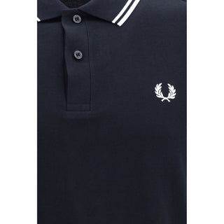 Blue Cotton Polo Shirt