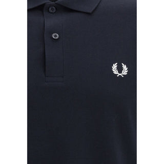 Blue Cotton Polo Shirt