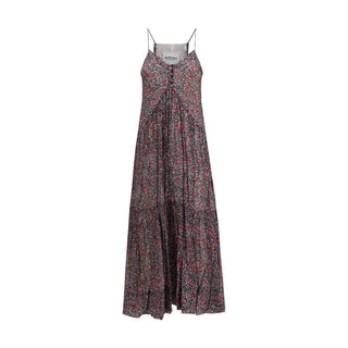 Purple Cotton Casual Dress