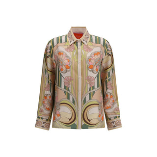 Multicolor Silk Pattern Shirt