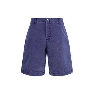 Bermudas de algodón azul