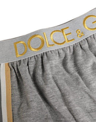 Gray Logo Waistband Cotton Men Boxer Underwear