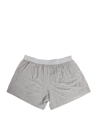 Gray Logo Waistband Cotton Men Boxer Underwear
