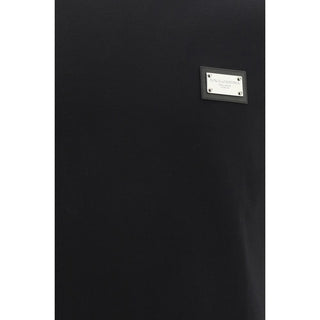 Schwarzes Baumwoll-T-Shirt