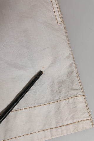 White Cotton Mid Waist Chino Bermuda Shorts