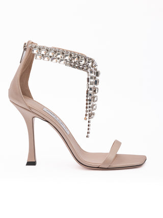 Powder Pink Satin Verity 100 Sandalen