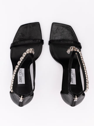 Sandalias Verity 100 de cuero negro