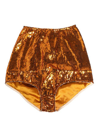Orange Pailletten Nylon Taillengürtel-Unterwäsche