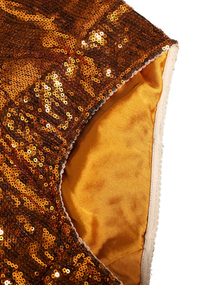 Orange Pailletten Nylon Taillengürtel-Unterwäsche