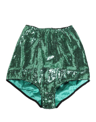 Grüner Pailletten-Nylon-Taillengürtel-Unterwäsche