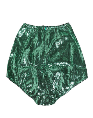 Grüner Pailletten-Nylon-Taillengürtel-Unterwäsche