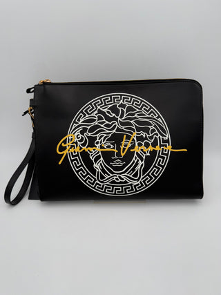 VERSACE LA MEDUSA Signature Clutch aus Leder