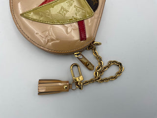 LOUIS VUITTON Micro Boite Chapeau Lackleder Patchwork LV Vogel Münzbörse