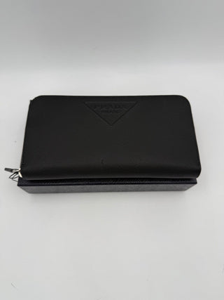 PRADA Zip in Saffiano Leather Wallet