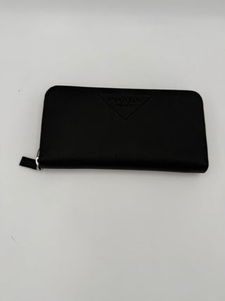 PRADA Zip in Saffiano Leather Wallet
