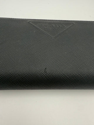 PRADA Zip in Saffiano Leather Wallet