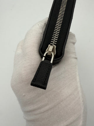 PRADA Zip in Saffiano Leather Wallet