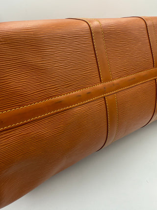 LOUIS VUITTON KEEPALL 50 Reisetasche aus braunem EPI-Leder