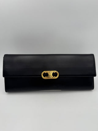 CELINE TRIOMPHE Schwarze Clutch