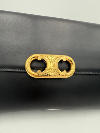CELINE TRIOMPHE Schwarze Clutch