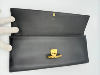 CELINE TRIOMPHE Schwarze Clutch