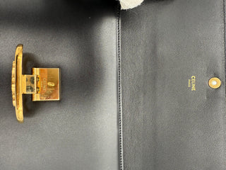 CELINE TRIOMPHE Schwarze Clutch