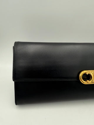 CELINE TRIOMPHE Schwarze Clutch