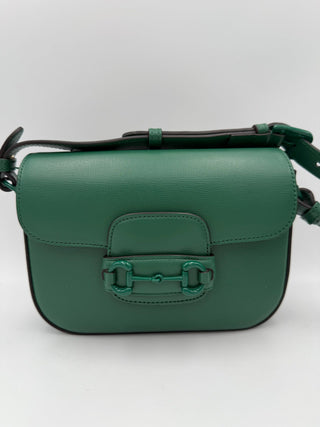 GUCCI HORSEBIT 1955 Smaragd-Handtasche