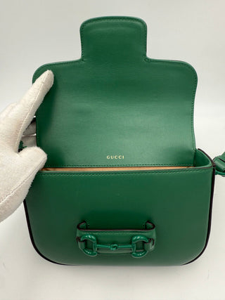 GUCCI HORSEBIT 1955 Smaragd-Handtasche