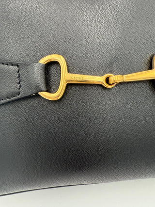 CELINE CRECY Schlichte schwarze Handtasche