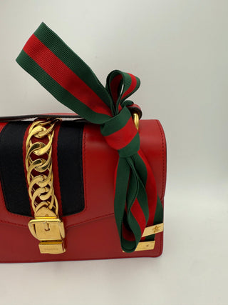 GUCCI SYLVIE Rote Handtasche