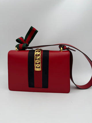 GUCCI SYLVIE Rote Handtasche