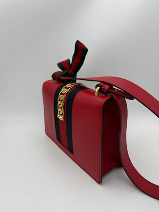 GUCCI SYLVIE Rote Handtasche