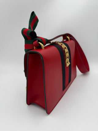GUCCI SYLVIE Rote Handtasche